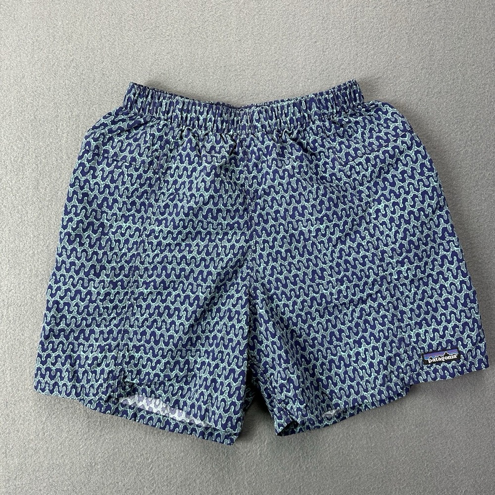 Vintage Patagonia Swim Trunks Mens X-Small Blue Floral Baggies River Shorts Rare
